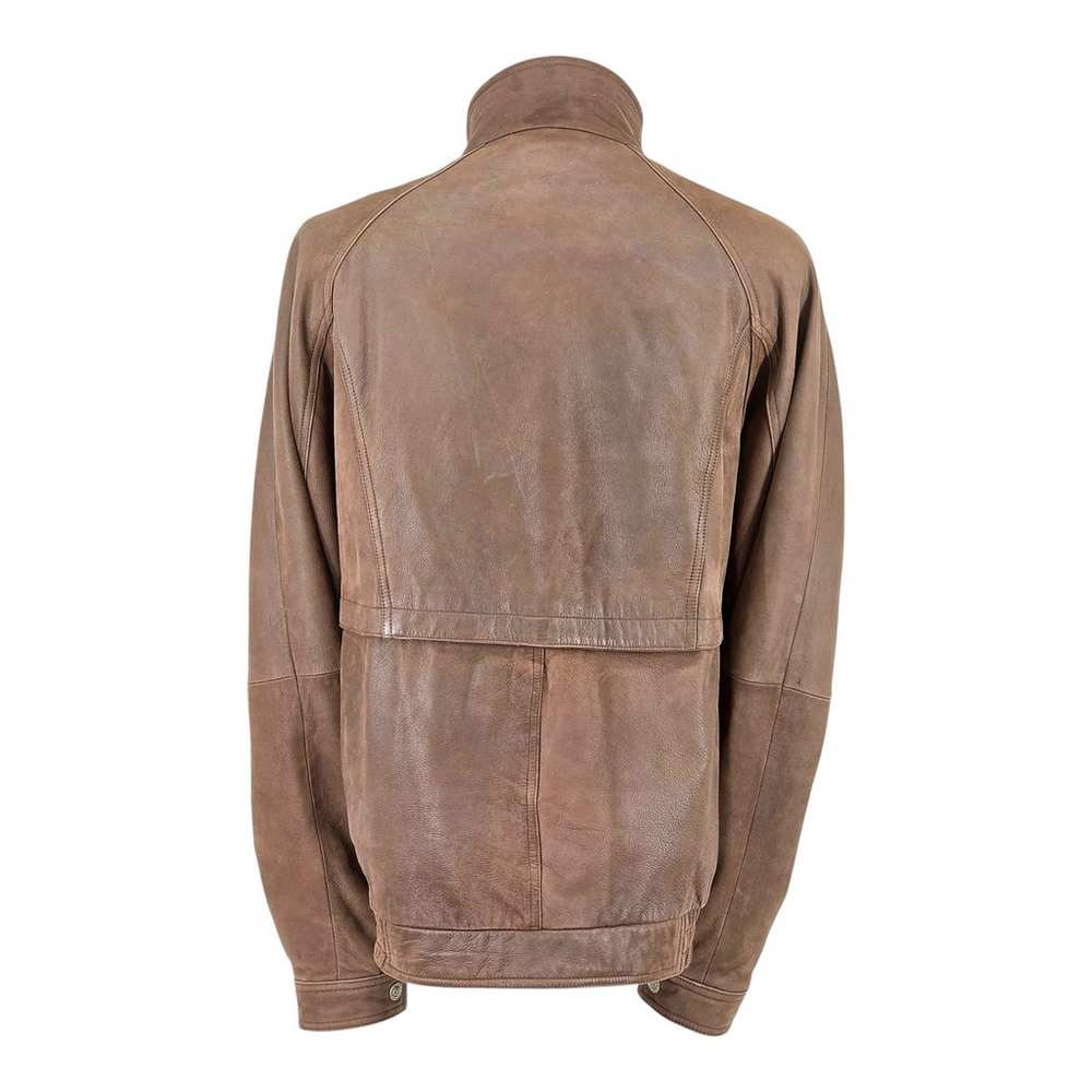 Americana Workwear Leather Limited Leather Jacket Men’s LT Brown Tall - Picture 3 of 11